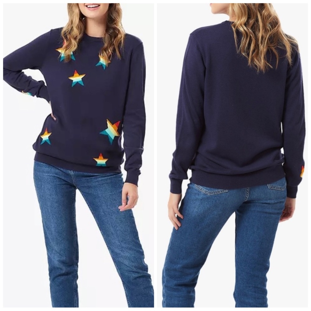 Women's Navy Star Sweater